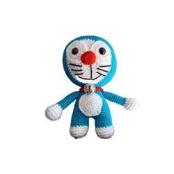 Peluche doraemon hecho a mano a ganchillo (amigurumi). - Imagen 1