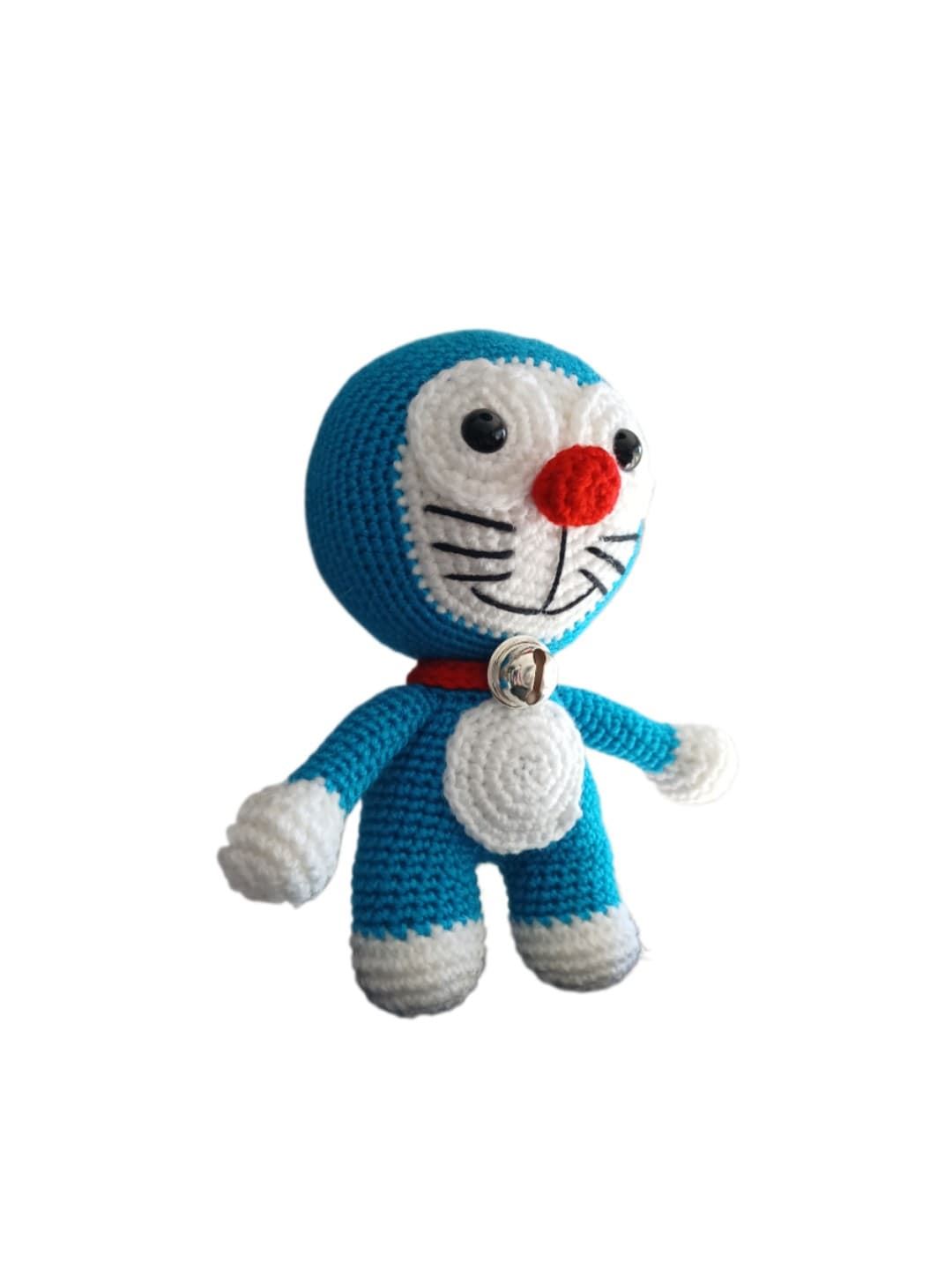 Peluche doraemon hecho a mano a ganchillo (amigurumi). - Imagen 2