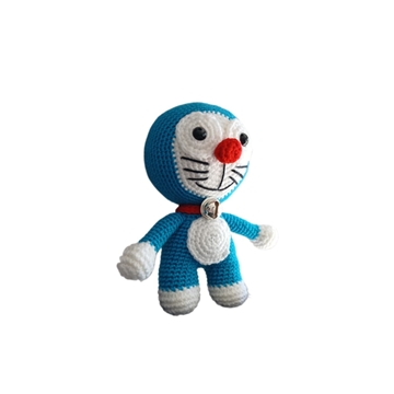 Peluche doraemon hecho a mano a ganchillo (amigurumi). - Imagen 2