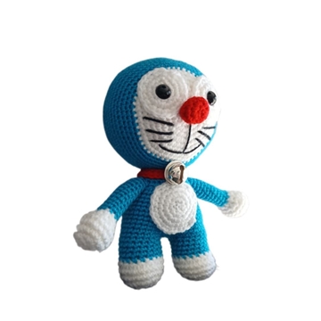 Peluche doraemon hecho a mano a ganchillo (amigurumi). - Imagen 2