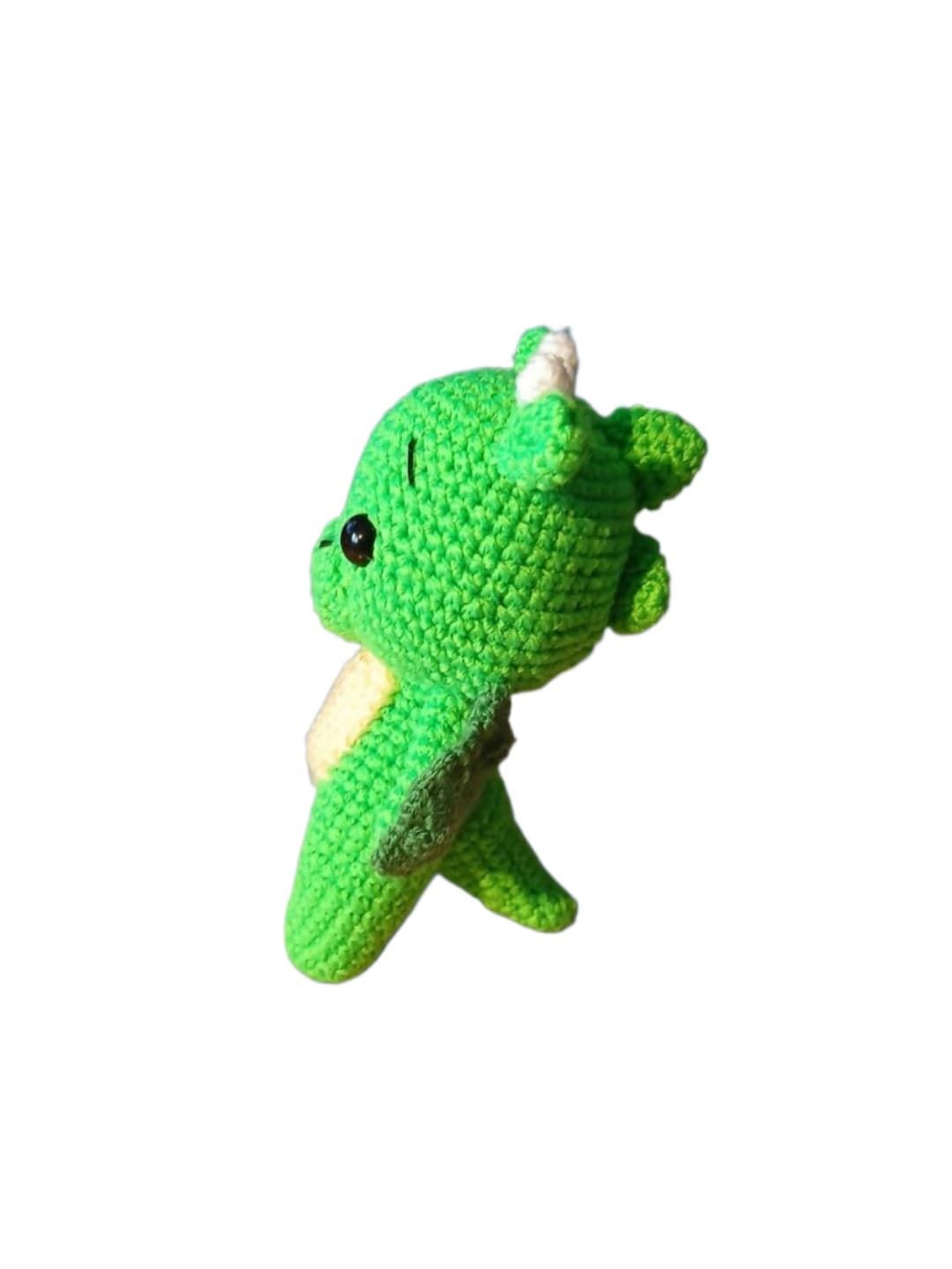 Peluche dragón hecho a mano a ganchillo (amigurumi). - Imagen 2