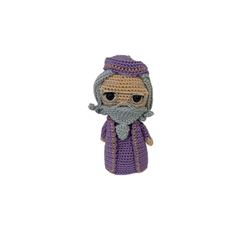 Peluche dumbledore harry potter hecha a mano a ganchillo (amigurumi). - Imagen 1