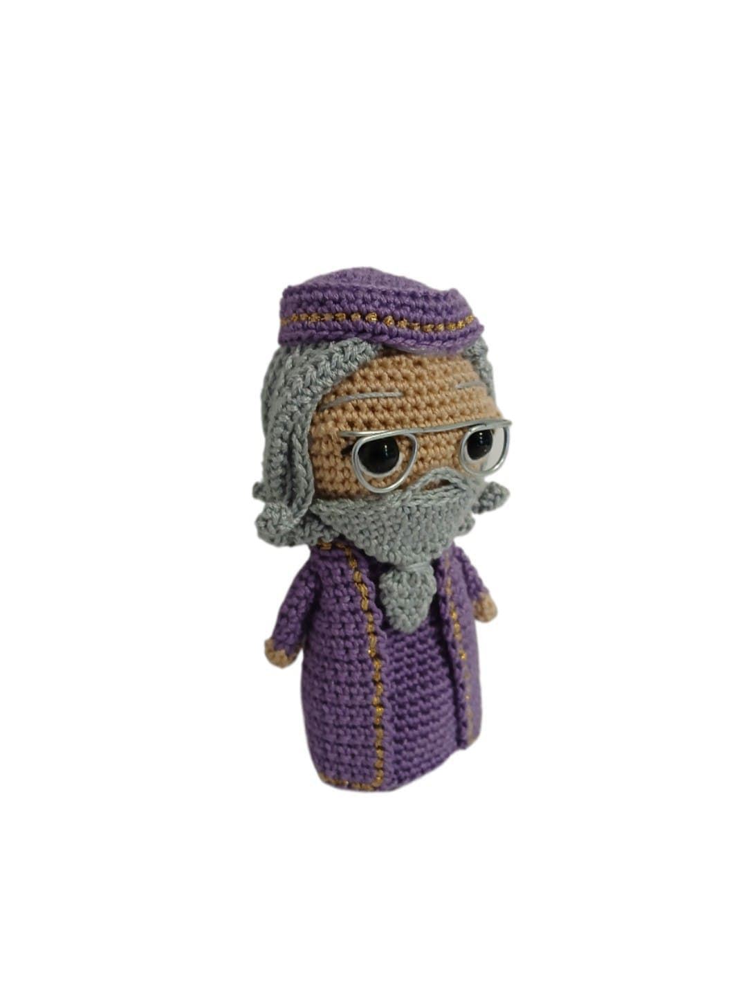 Peluche dumbledore harry potter hecha a mano a ganchillo (amigurumi). - Imagen 2