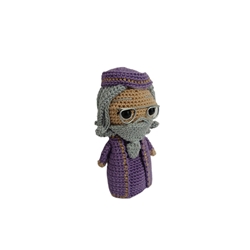 Peluche dumbledore harry potter hecha a mano a ganchillo (amigurumi). - Imagen 2