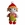 Peluche el duende navideño-navidad hecho a mano a ganchillo (amigurumi). - Imagen 1