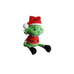 Peluche el grinch navidad navideño hecho a mano a ganchillo (amigurumi). - Imagen 2