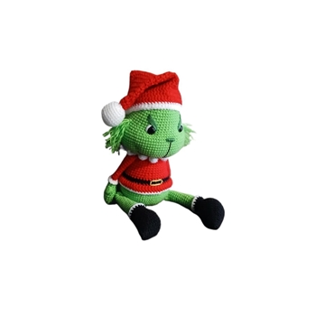 Peluche el grinch navidad navideño hecho a mano a ganchillo (amigurumi). - Imagen 2