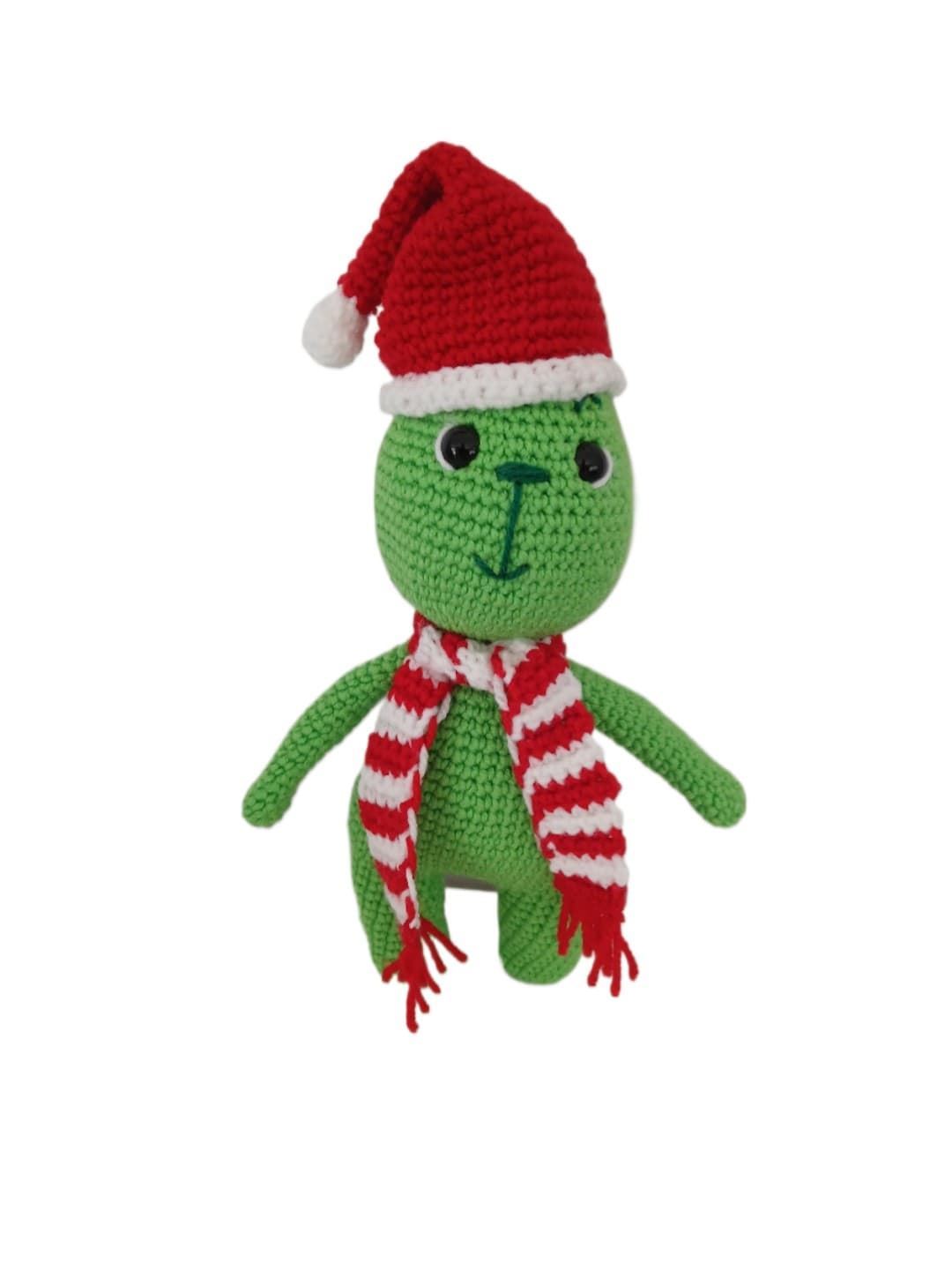Peluche el grinch navidad navideño hecho a mano a ganchillo (amigurumi). - Imagen 1