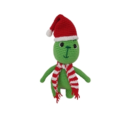 Peluche el grinch navidad navideño hecho a mano a ganchillo (amigurumi). - Imagen 1