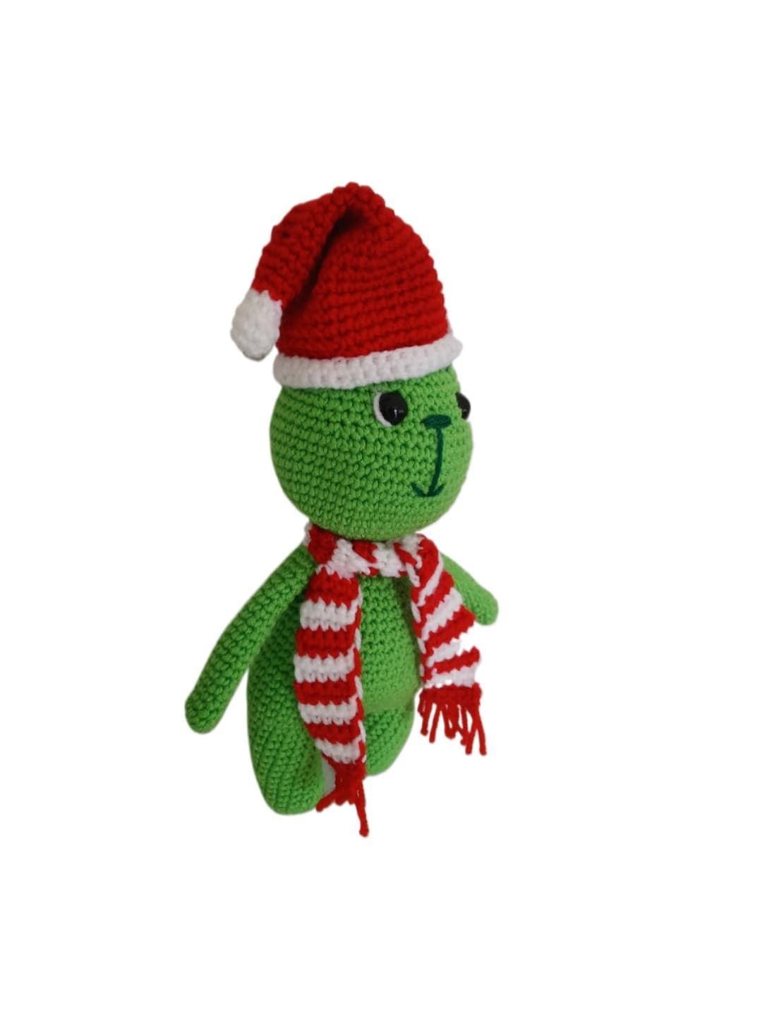 Peluche el grinch navidad navideño hecho a mano a ganchillo (amigurumi). - Imagen 2