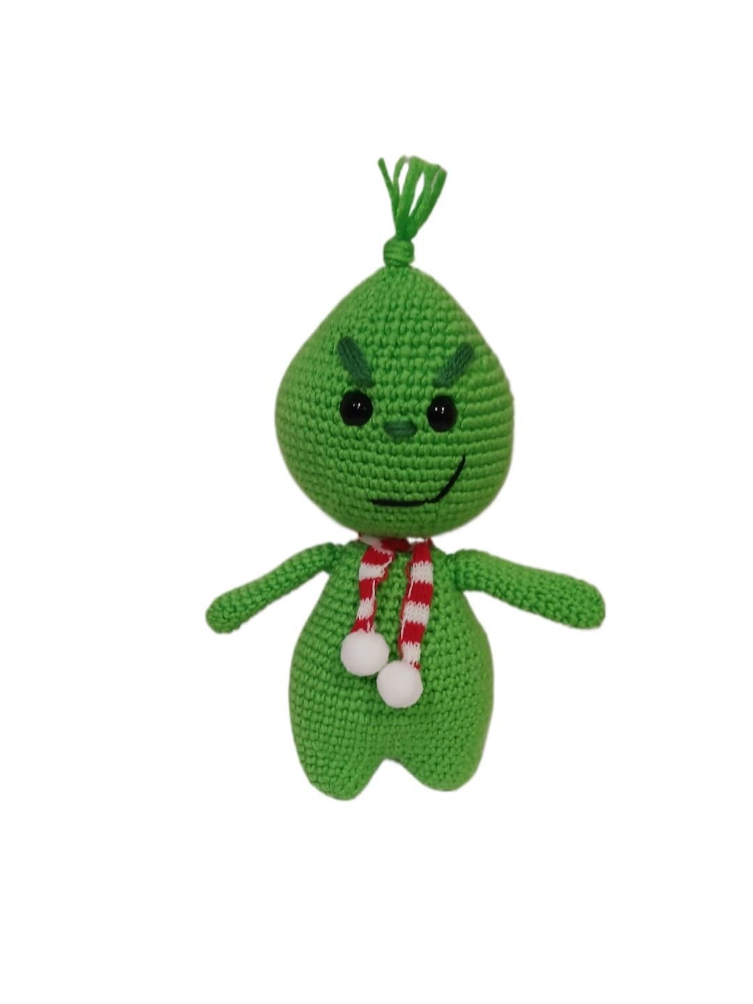 Peluche el grinch navidad navideño hecho a mano a ganchillo (amigurumi). - Imagen 1