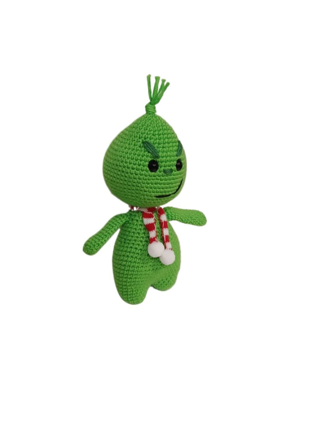 Peluche el grinch navidad navideño hecho a mano a ganchillo (amigurumi). - Imagen 2