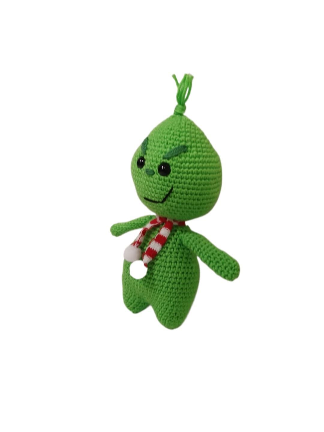 Peluche el grinch navidad navideño hecho a mano a ganchillo (amigurumi). - Imagen 3
