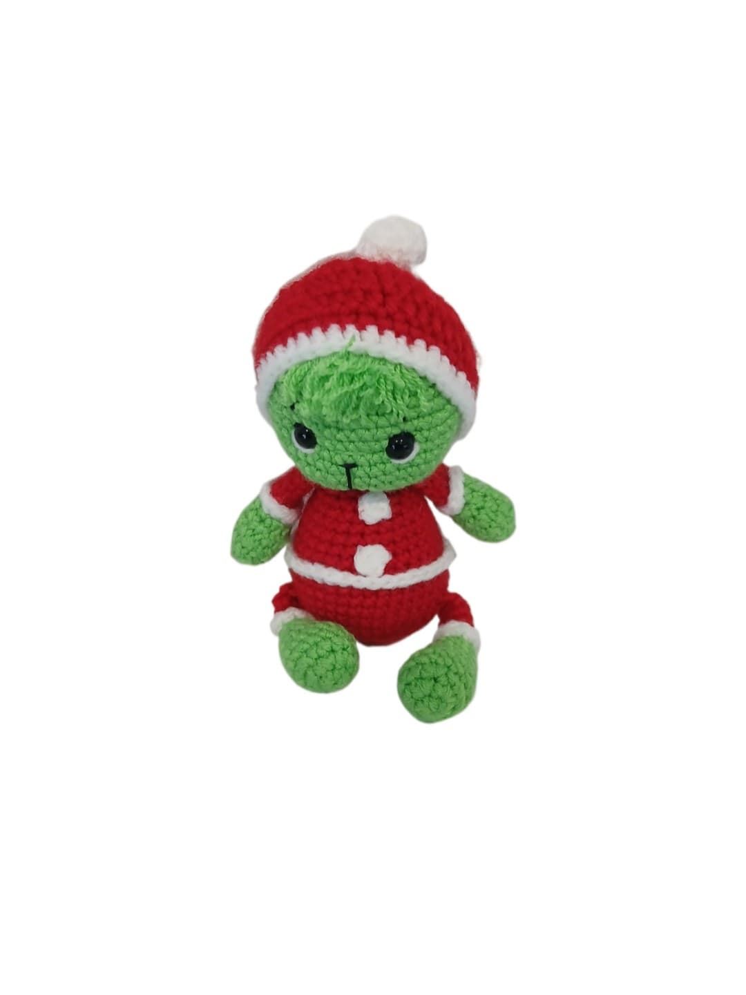 Peluche el grinch navidad navideño hecho a mano a ganchillo (amigurumi). - Imagen 1
