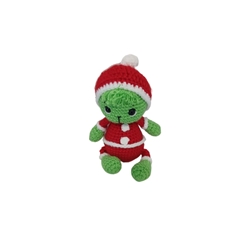 Peluche el grinch navidad navideño hecho a mano a ganchillo (amigurumi). - Imagen 1