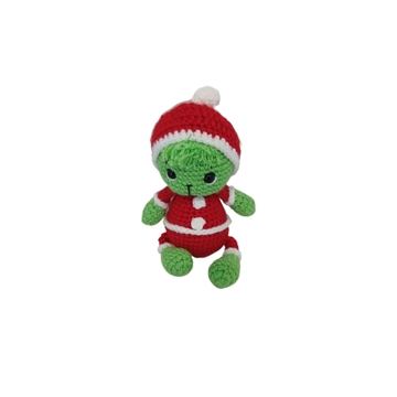 Peluche el grinch navidad navideño hecho a mano a ganchillo (amigurumi). - Imagen 1