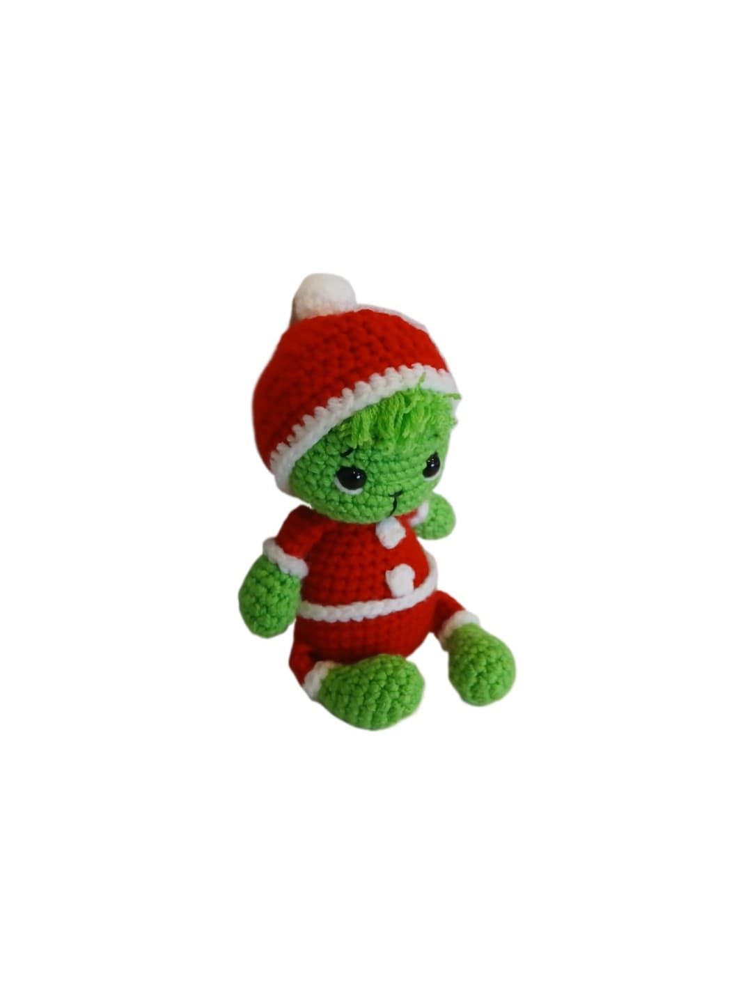 Peluche el grinch navidad navideño hecho a mano a ganchillo (amigurumi). - Imagen 2
