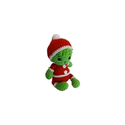 Peluche el grinch navidad navideño hecho a mano a ganchillo (amigurumi). - Imagen 2
