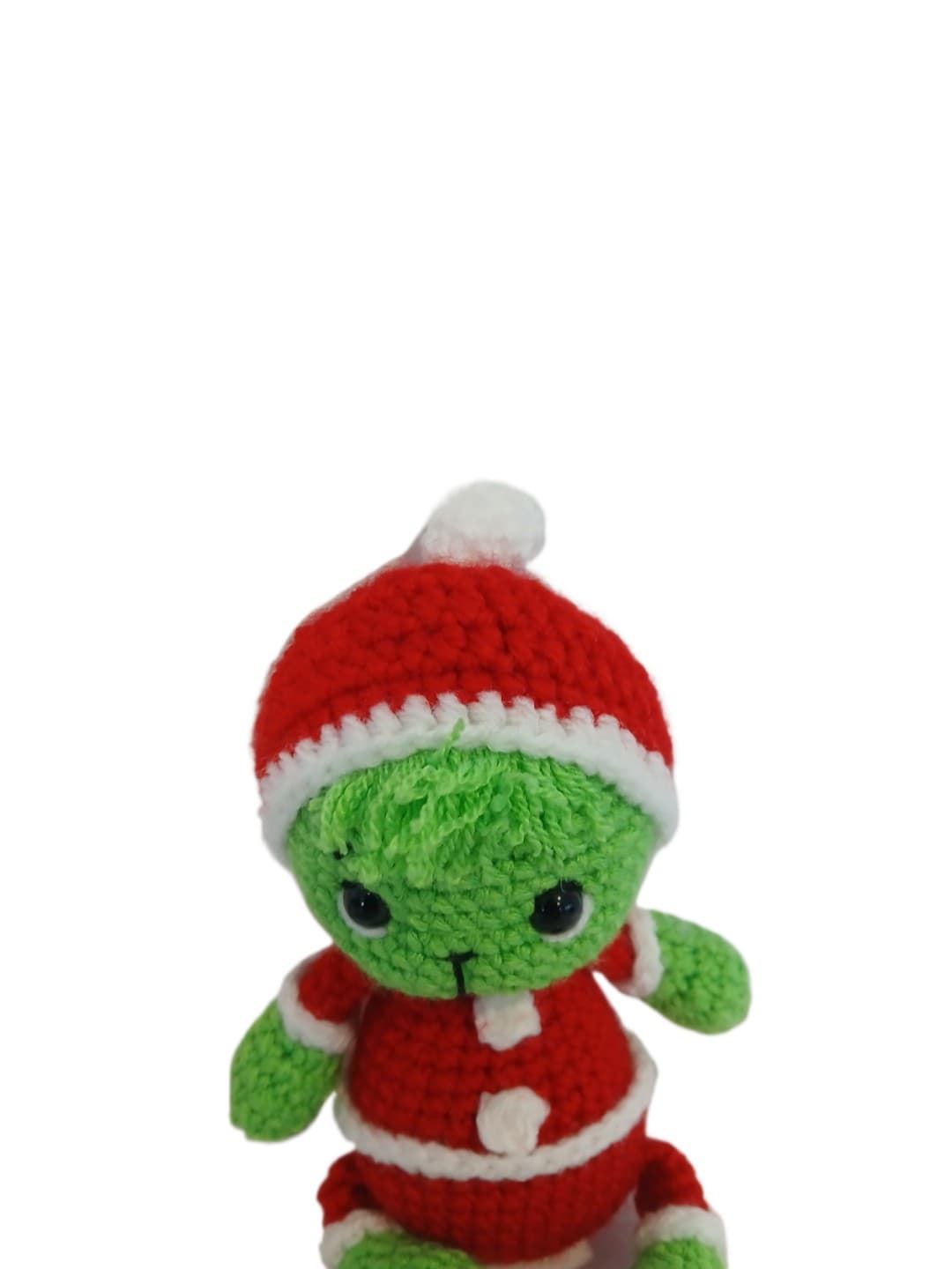 Peluche el grinch navidad navideño hecho a mano a ganchillo (amigurumi). - Imagen 4