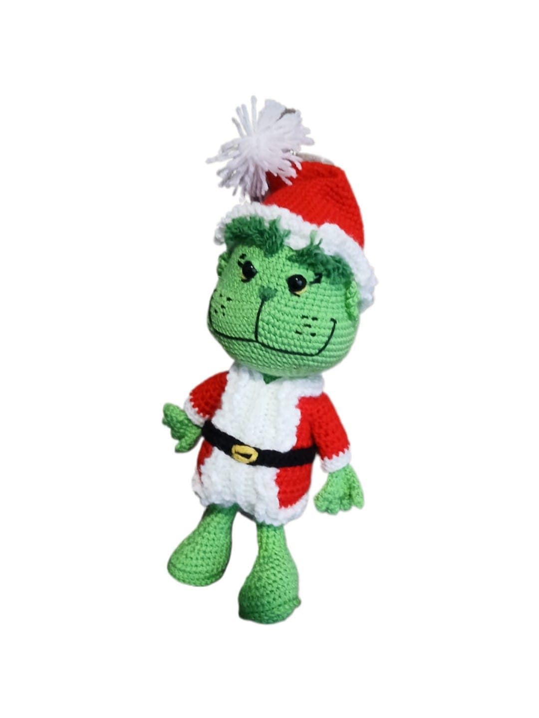 Peluche el grinch navideño-navidad hecho a mano a ganchillo (amigurumi). - Imagen 2