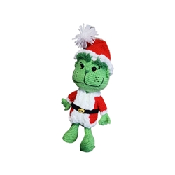 Peluche el grinch navideño-navidad hecho a mano a ganchillo (amigurumi). - Imagen 2