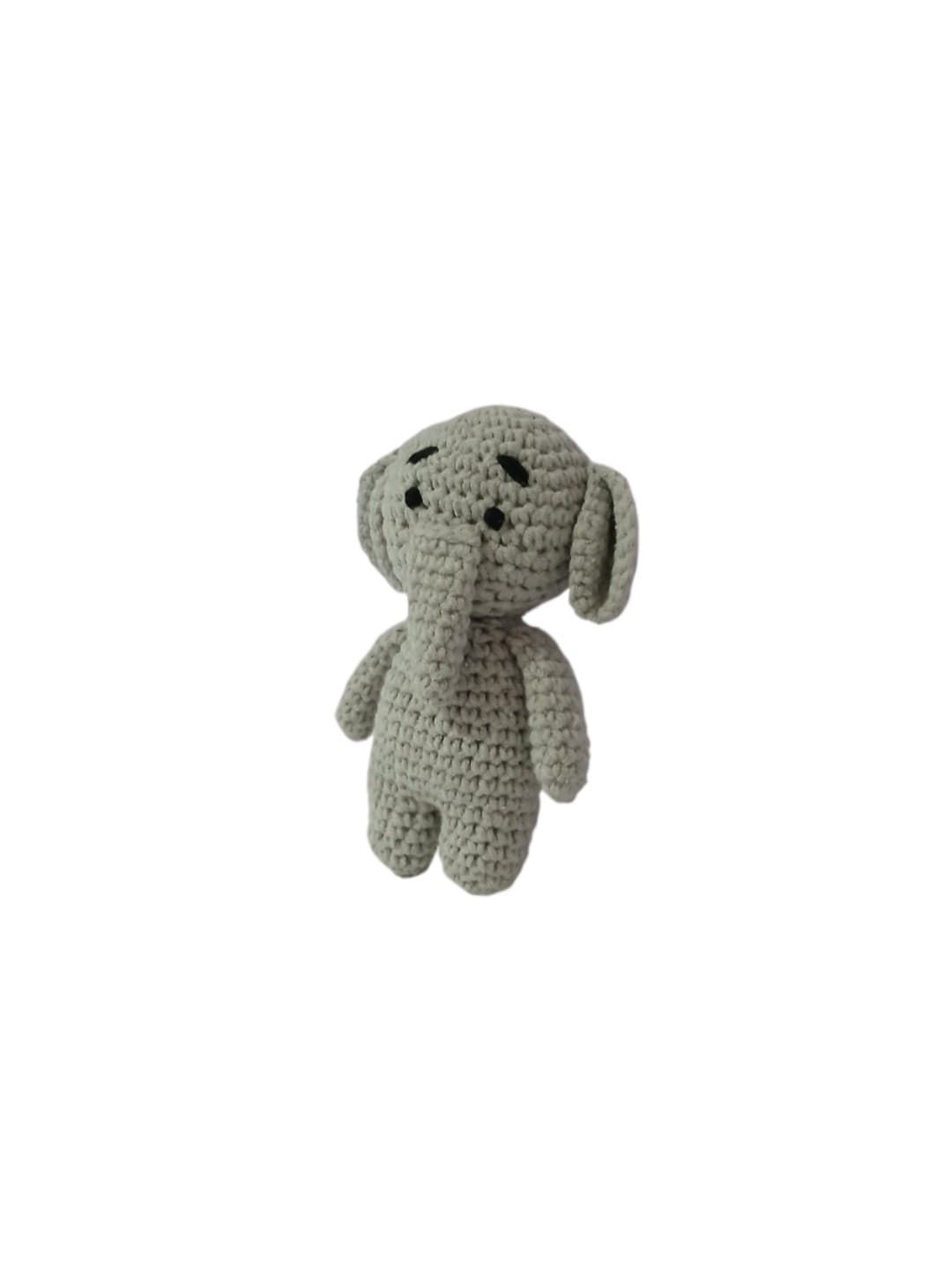 Peluche elefante hecho a mano a ganchillo (amigurumi). - Imagen 2