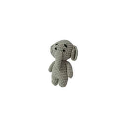 Peluche elefante hecho a mano a ganchillo (amigurumi). - Imagen 2