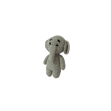 Peluche elefante hecho a mano a ganchillo (amigurumi). - Imagen 2