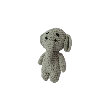 Peluche elefante hecho a mano a ganchillo (amigurumi). - Imagen 2