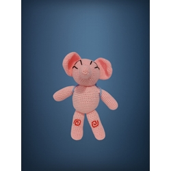 Peluche elly pocoyo hecho a mano a ganchillo (amigurumi). - Imagen 1