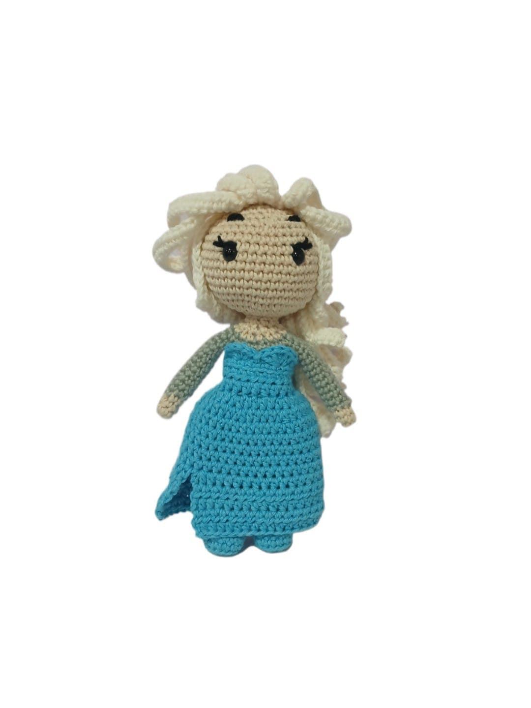 Peluche elsa princesa frozen hecha a mano a ganchillo (amigurumi). - Imagen 1