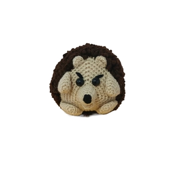 Peluche erizo hecha a mano a ganchillo (amigurumi). - Imagen 1