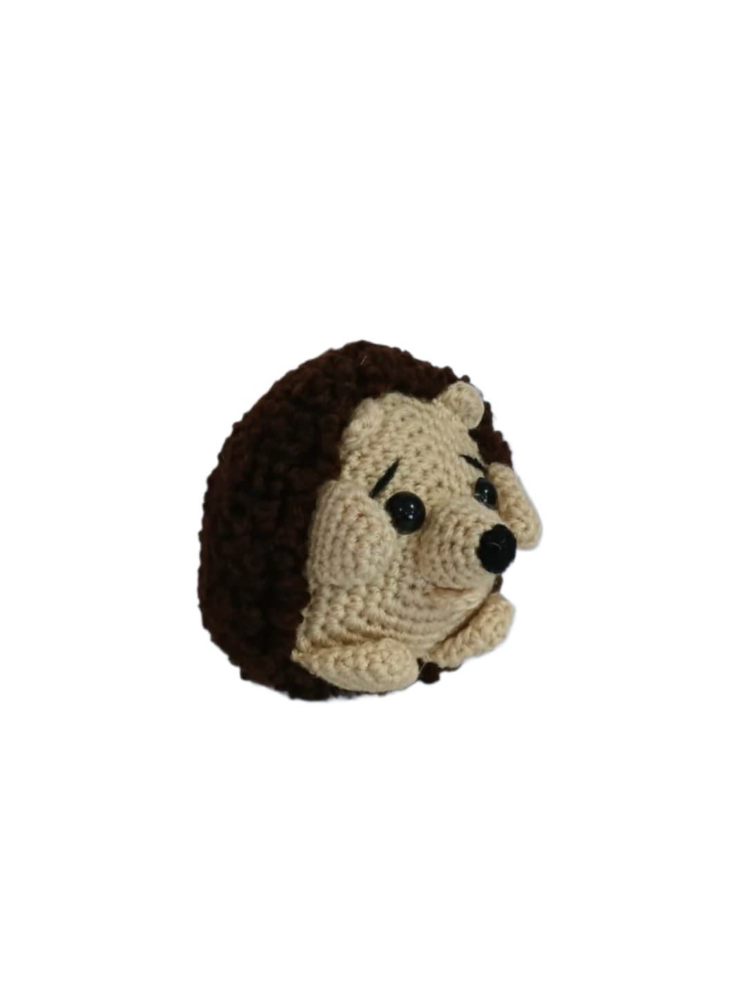 Peluche erizo hecha a mano a ganchillo (amigurumi). - Imagen 2