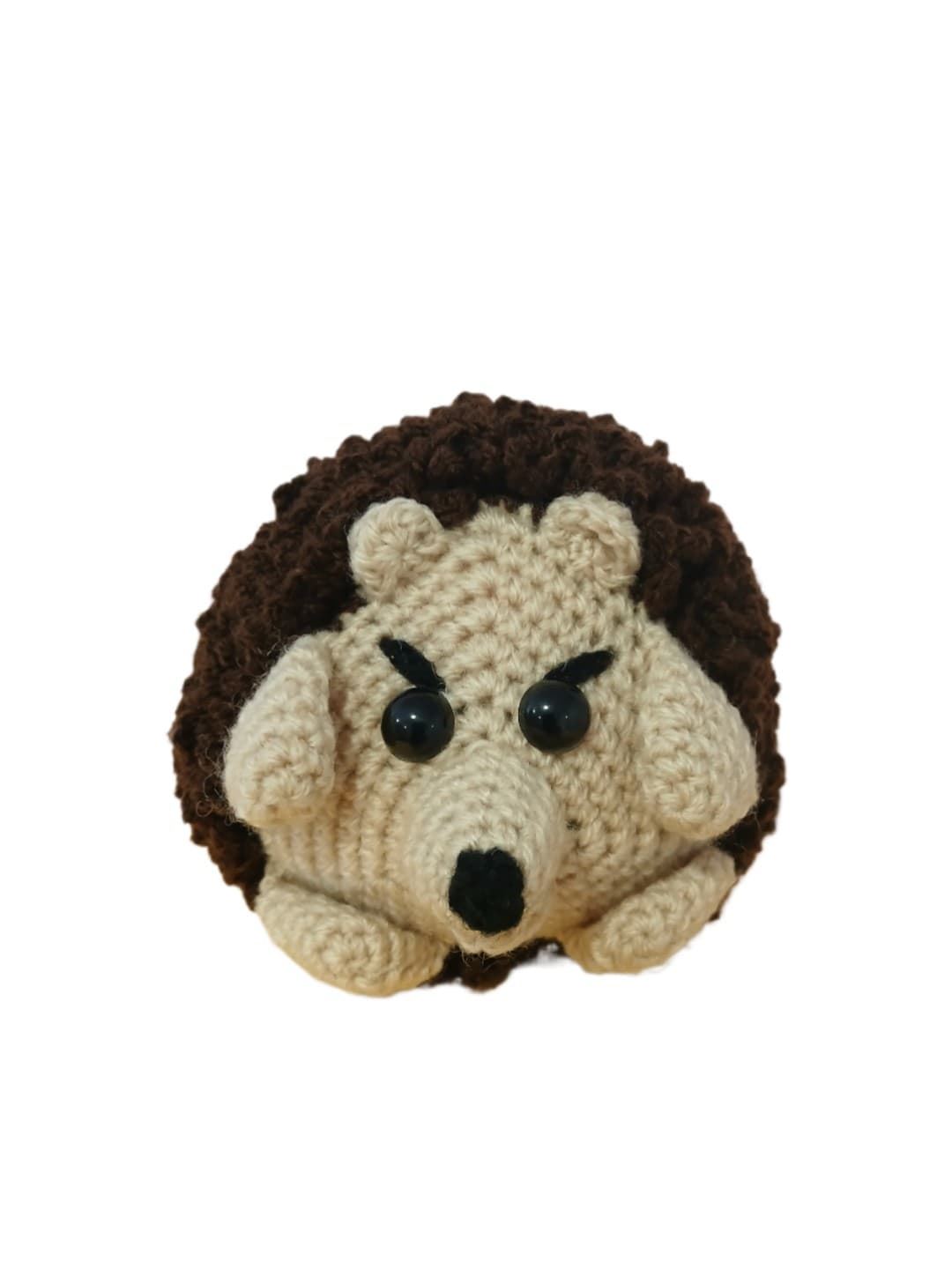 Peluche erizo hecha a mano a ganchillo (amigurumi). - Imagen 4
