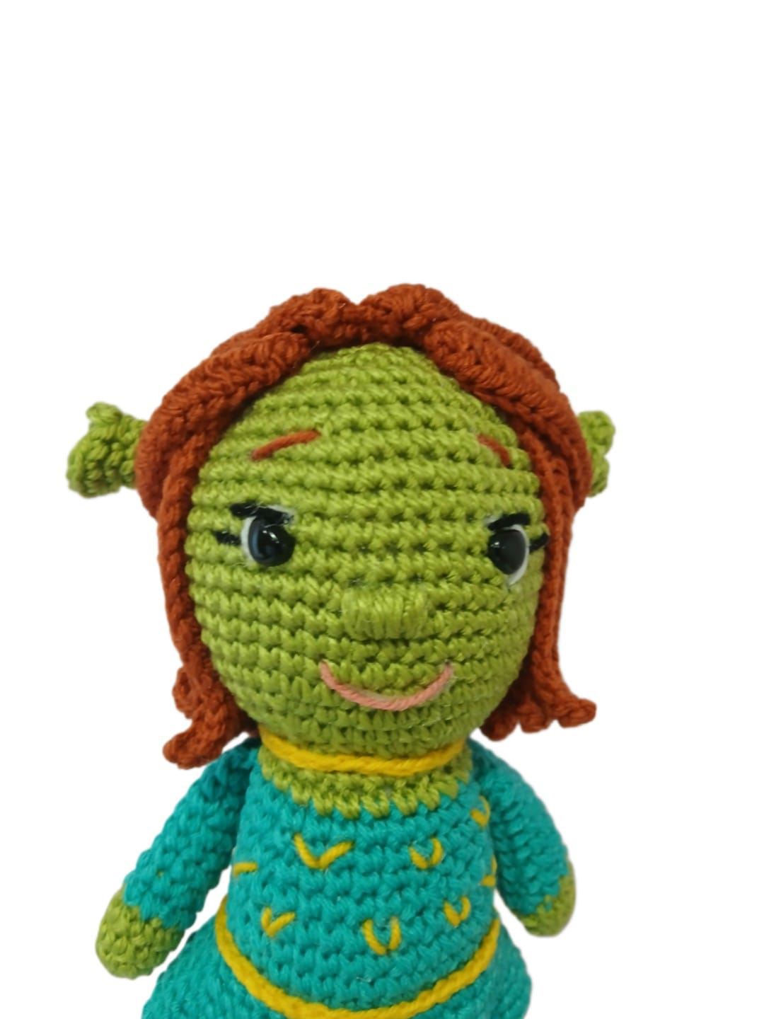 Peluche fiona shrek hecho a mano a ganchillo (amigurumi). - Imagen 4