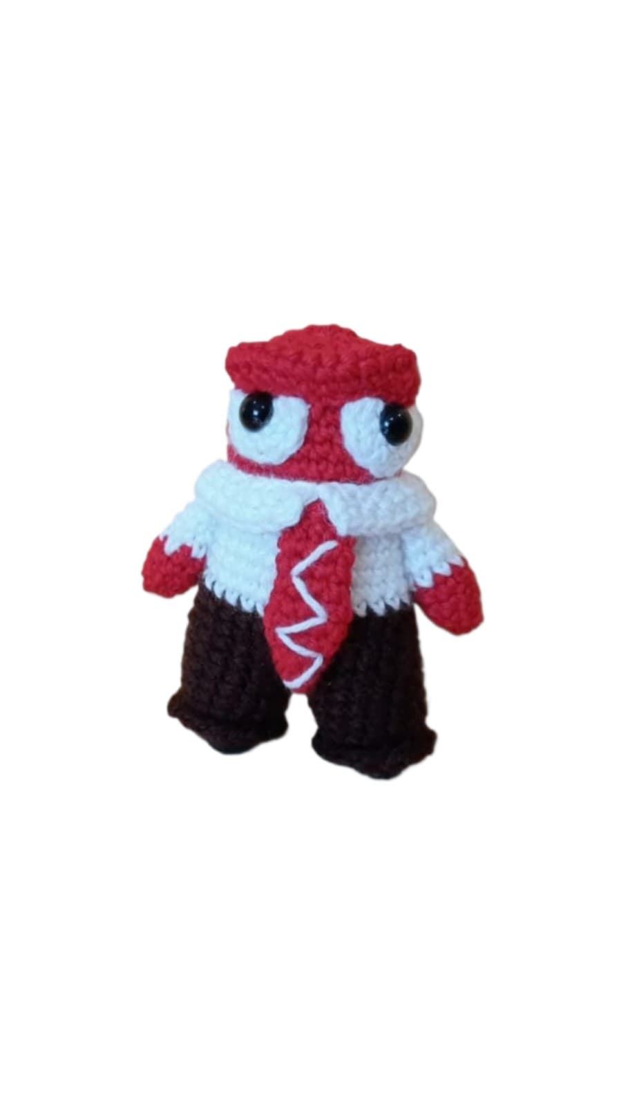 Peluche furia inside out del revés emociones hecha a mano a ganchillo (amigurumi). - Imagen 1