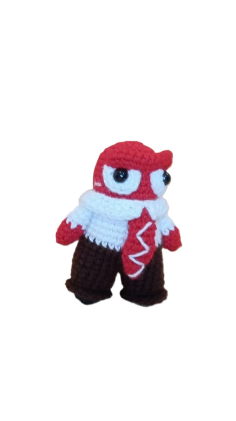 Peluche furia inside out del revés emociones hecha a mano a ganchillo (amigurumi). - Imagen 2