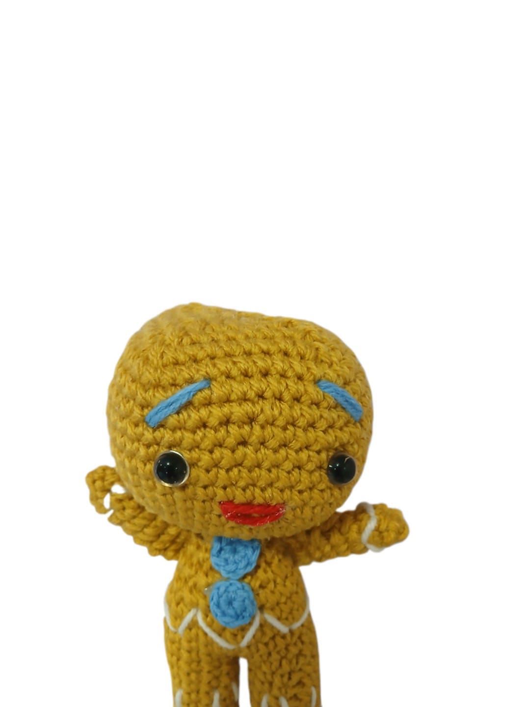 Peluche galleta shrek hecho a mano a ganchillo (amigurumi). - Imagen 4