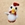 Peluche gallina blanca amigurumi - Imagen 1