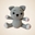 Peluche gato gris hecho a mano a ganchillo (amigurumi). - Imagen 1