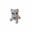 Peluche gato gris hecho a mano a ganchillo (amigurumi). - Imagen 1