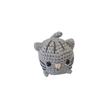Peluche gato mini hecho a mano a ganchillo (amigurumi). - Imagen 1
