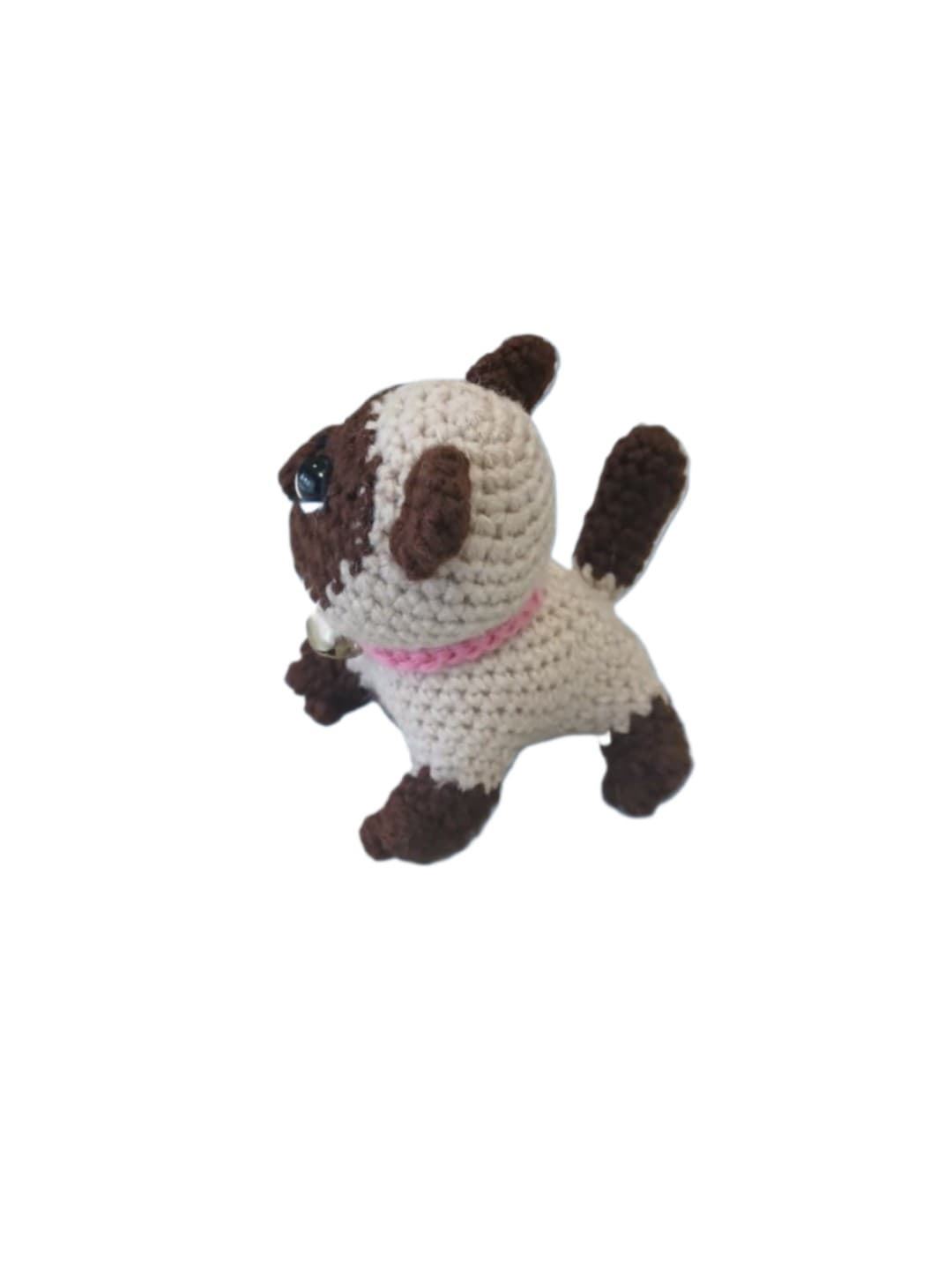 Peluche gato siames echo a mano a ganchillo (amigurumi). - Imagen 3