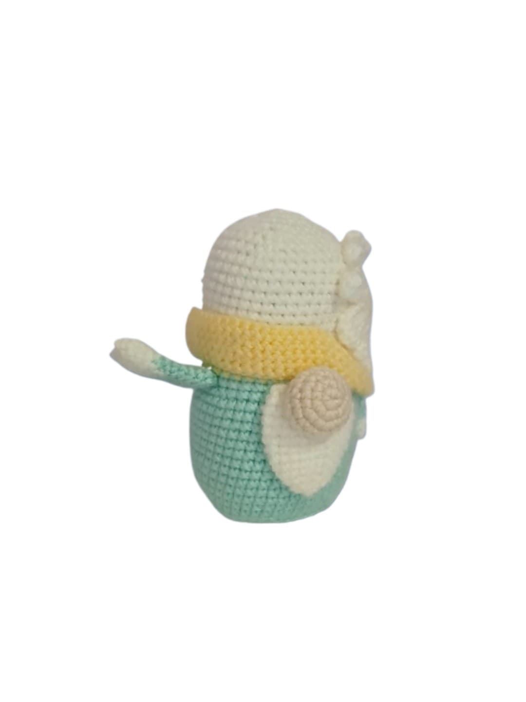 Peluche gnomo hecho a mano a ganchillo (amigurumi). - Imagen 2