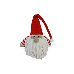 Peluche gnomo  navideño navidad hecho a mano a ganchillo (amigurumi). - Imagen 1