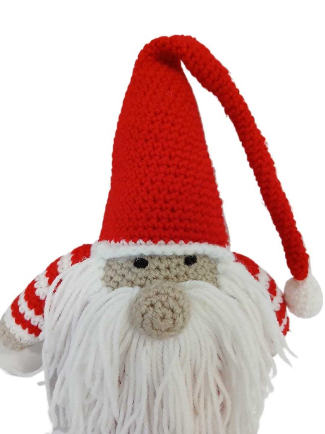 Peluche gnomo  navideño navidad hecho a mano a ganchillo (amigurumi). - Imagen 4