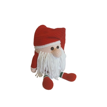 Peluche gnomo navideño navidad hecho a mano a ganchillo (amigurumi). - Imagen 2