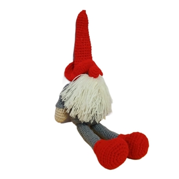 Peluche gnomo piernas largas navideño hecha a mano a ganchillo (amigurumi). - Imagen 2
