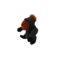 Peluche gorila hecho a mano a ganchillo (amigurumi). - Imagen 2