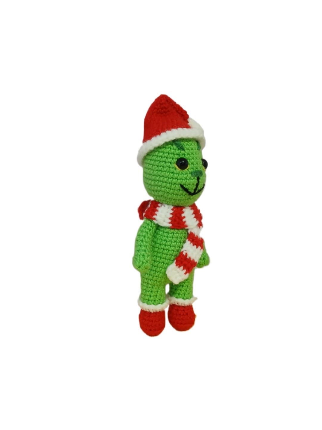 Peluche grinch navideño hecha mano a ganchillo (amigurumi). - Imagen 2